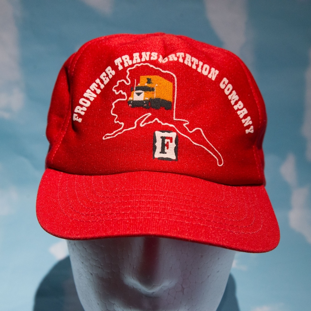 ⭐️2/$10 Vintage Frontier Transportation Company Alaska Mesh Trucker Hat